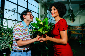 Robert Ariza (Seymour) and Mya Ison (Audrey) star in the Virginia Theatre Festival’s production of Little Shop of Horrors, set to run from July 11 through July 21 at the Cubreth Theatre. The beloved cult classic musical by Howard Ashman and Alan Menken will be directed by Jeffrey Meanza.